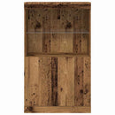 LED Sideboard Brun 60 x 37 x 100 cm Konstrueret træ