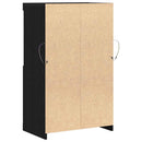 LED Sideboard Sort 60 x 37 x 100 cm Konstrueret træ