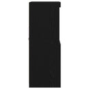 LED Sideboard Sort 60 x 37 x 100 cm Konstrueret træ