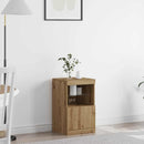 LED Sideboard Artisan Egetræ 41 x 37 x 67 cm Konstrueret træ