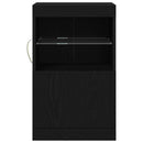 LED Sideboard Sort eg 41 x 37 x 67 cm Konstrueret træ