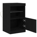 LED Sideboard Sort eg 41 x 37 x 67 cm Konstrueret træ