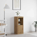 LED Sideboard Artisan Egetræ 41 x 37 x 100 cm Konstrueret træ