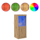 LED Sideboard Artisan Egetræ 41 x 37 x 100 cm Konstrueret træ