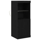 LED Sideboard Sort eg 41 x 37 x 100 cm Konstrueret træ