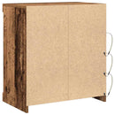 LED Sideboard Gammelt træ 60,5 x 37 x 67 cm Konstrueret træ