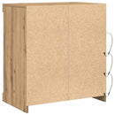 LED Sideboard Artisan Egetræ 60,5 x 37 x 67 cm Konstrueret træ
