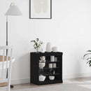 LED Sideboard Sort eg 60,5 x 37 x 67 cm Konstrueret træ