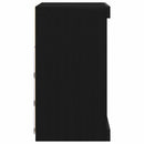LED Sideboard Sort eg 60,5 x 37 x 67 cm Konstrueret træ