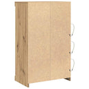 LED Sideboard Artisan Egetræ 60,5 x 37 x 100 cm Konstrueret træ