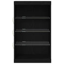 LED Sideboard Sort eg 60,5 x 37 x 100 cm Konstrueret træ