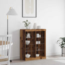 LED Sideboard Gammelt træ 81 x 37 x 100 cm Konstrueret træ