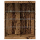 LED Sideboard Gammelt træ 81 x 37 x 100 cm Konstrueret træ