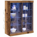 LED Sideboard Gammelt træ 81 x 37 x 100 cm Konstrueret træ