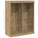 LED Sideboard Artisan-eg 81 x 37 x 100 cm Konstrueret træ