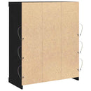 LED Sideboard Sort eg 81 x 37 x 100 cm Konstrueret træ