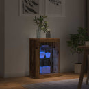 LED Sideboard Gammelt træ 41 x 37 x 67 cm Konstrueret træ