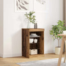 LED Sideboard Gammelt træ 41 x 37 x 67 cm Konstrueret træ