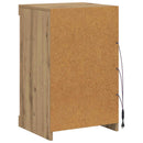 LED Sideboard Artisan Egetræ 41 x 37 x 67 cm Konstrueret træ