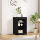 LED Sideboard Sort eg 41 x 37 x 67 cm Konstrueret træ
