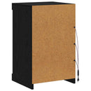 LED Sideboard Sort eg 41 x 37 x 67 cm Konstrueret træ