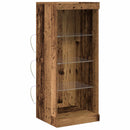 LED Sideboard Gammelt træ 41 x 37 x 100 cm Konstrueret træ