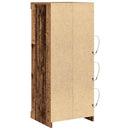 LED Sideboard Gammelt træ 41 x 37 x 100 cm Konstrueret træ