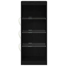 LED Sideboard Sort eg 41 x 37 x 100 cm Konstrueret træ