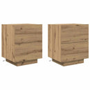 Natskab 2 pcs Artisan Egetræ 45 x 40 x 55 cm Konstrueret træ