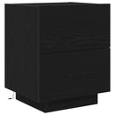Natskab 2 pcs Sort eg 45 x 40 x 55 cm Konstrueret træ