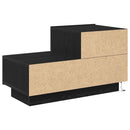 Natskab med skuffe Sort eg 70 x 36 x 40,5 cm Konstrueret træ