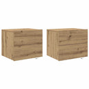Natskab 2 pcs Artisan Egetræ 50 x 39 x 41 cm Konstrueret træ