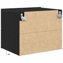 Natskab 2 pcs Sort eg 50 x 39 x 41 cm Konstrueret træ