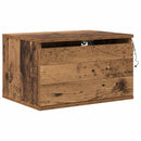 Vægmonteret natbord Gammelt træ 50 x 36 x 30 cm Konstrueret træ