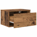 Vægmonteret natbord Gammelt træ 50 x 36 x 30 cm Konstrueret træ