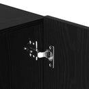 TV-møbelsæt 100 x 30 x 41 cm Sort eg Konstrueret træ