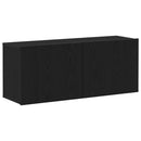 TV-møbelsæt Sort eg 100 x 30 x 41 cm Konstrueret træ