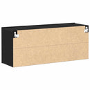 TV-møbelsæt 100 x 30 x 41 cm Sort eg Konstrueret træ