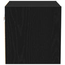 LED Væghylde Bedside Cabinet Sort 30 x 28,5 x 30 cm