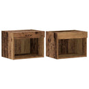 TV-møbelsæt 2 pcs Gammelt træ 40 x 30 x 30 cm Konstrueret træ