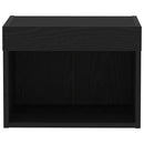 TV-møbelsæt med LED Sort eg 40 x 30 x 30 cm Konstrueret træ