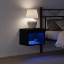TV-møbelsæt 2 pcs Sort eg 40 x 30 x 30 cm Konstrueret træ