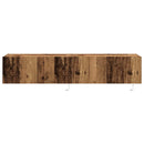 TV vægskab 2 pcs Gammelt træ 80 x 35 x 31 cm Konstrueret træ