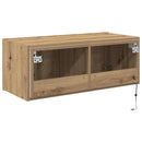 TV vægskab Artisan Egetræ 80 x 35 x 31 cm Konstrueret træ