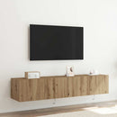 TV vægskab 2 pcs Artisan Egetræ 80 x 35 x 31 cm Konstrueret træ