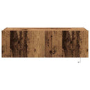TV vægskab 2 pcs Gammelt træ 100 x 35 x 31 cm Konstrueret træ