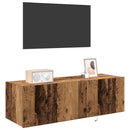 TV vægskab 2 pcs Gammelt træ 100 x 35 x 31 cm Konstrueret træ