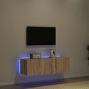 TV vægskab Artisan Egetræ 100 x 35 x 31 cm Konstrueret træ