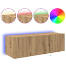 TV vægskab Artisan Egetræ 100 x 35 x 31 cm Konstrueret træ