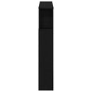 LED sengegavl Sort eg 100 x 18,5 x 103,5 cm Konstrueret træ